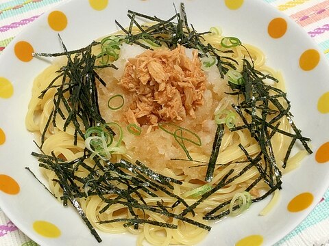 「めんツナかんかん」で♪大人のツナおろしパスタ